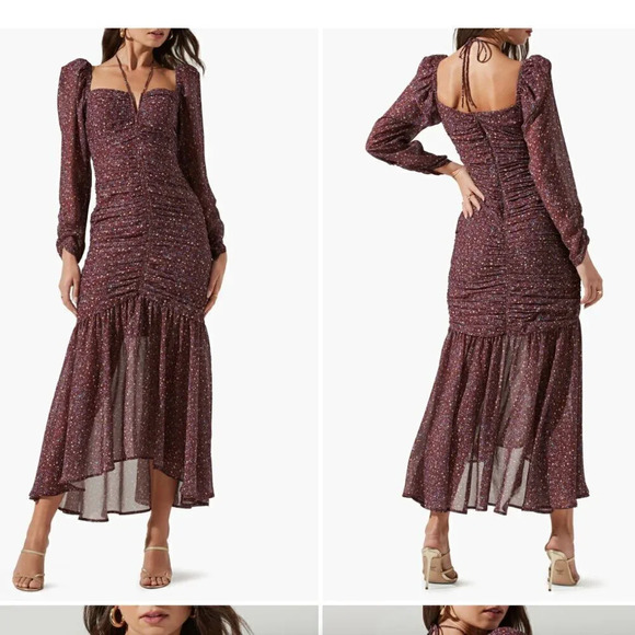 NEW Astr the Label Athena Floral Long Sleeve Maxi Dress, Size XS - Picture 3 of 10